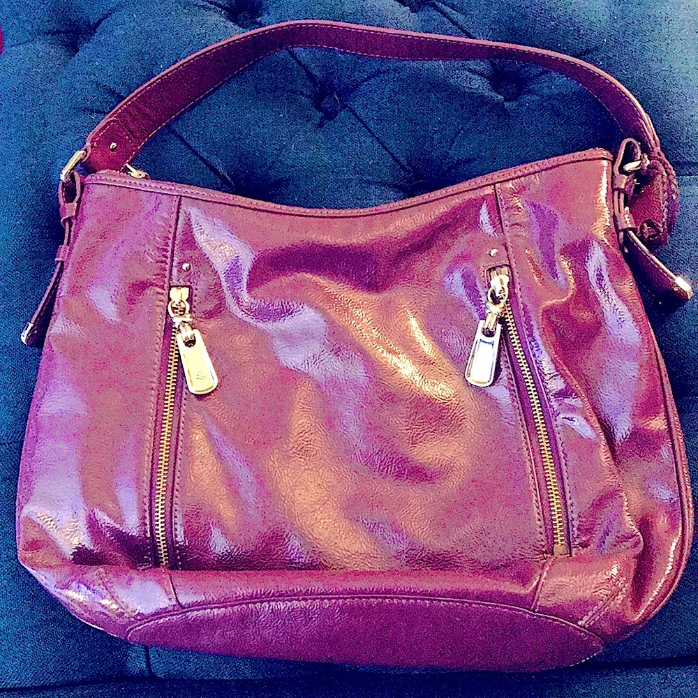 Cole Haan LIKE NEW and Down from $95!🎉Purple Leather Shoulder Bag